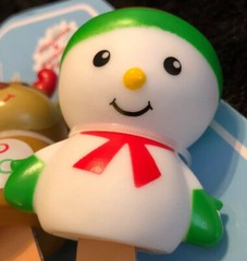 Christmas Reindeers/Snowman/Penguin Vinyl Finger Puppets/Bathtime/Tub Toys-NEW