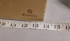 KiwiCo Pop-Up Shape Sorter Puzzle Wooden Blocks Match Colors Shapes Cute Faces