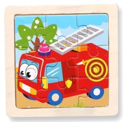 Puzzle Wooden Toy Toddler 9 Piece Kids Aged 2 and Up Choice 6 Themes or Set NEW