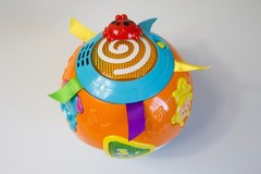 VTech Move & Crawl Baby Ball Orange Motorized Musical Learning Toy Lights Sounds