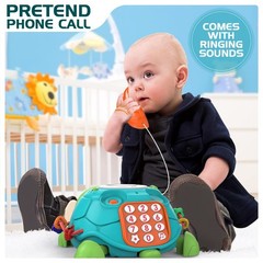 Baby Toys 6 to 12 Months, Musical Turtle Crawling Infant Toys, Early Learning…