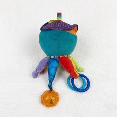 Tomy Lamaze Pirate Plush Octopus Baby Rattle Crinkle Teether Multicolor Infant