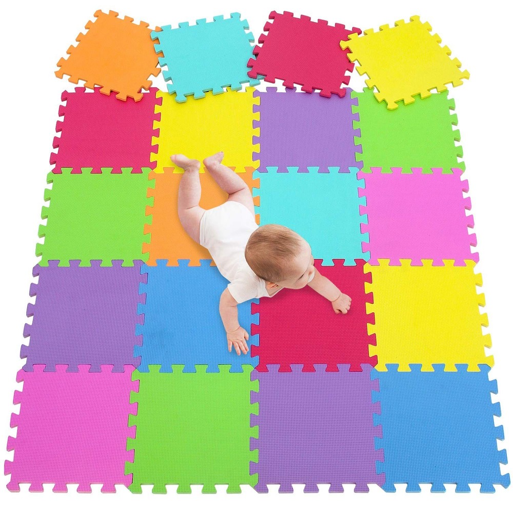 Meiqicool EVA Foam Puzzle Play Mat for Baby – Non Toxic Interlockin… Fast Ship