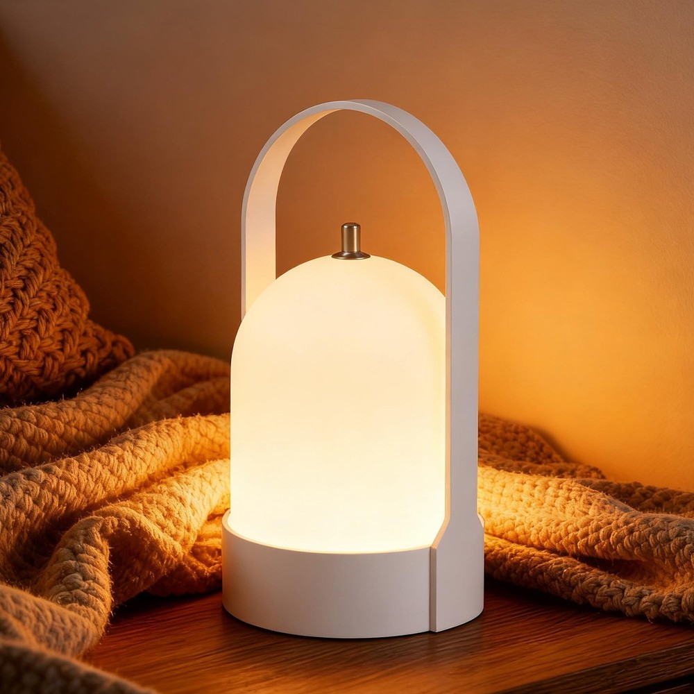 Tubicen Portable LED Lantern Table Lamp Battery Operated Rechargeable Cordles…