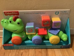 Fisher Price Silly Safari Crawl Around Croc Blocks and Movement Toy Ages 6+ Mos