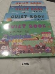 Quiet Books for Toddlers, 4 Pk Montessori Learning & Educational Books 3+- New