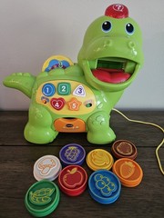 VTech “Chomp and Count Dino” Toy Dinosaur, 12-36 months Baby Colors Food Songs