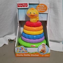 Fisher Price “Friendly First” Ducky Rattle Stacker NEW! UNOPENED