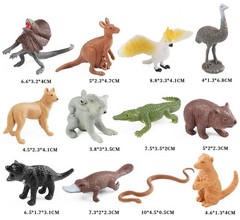 12 PCS Realistic Small Wild Animal Figures Educational Science Project Model