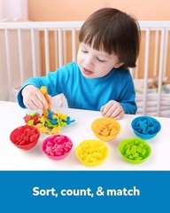 Dinosaur Sorting Toy Set Color Matching Counting Preschool Learning Toy for Kids