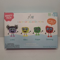 Glo Pals Water-Activated Light-Up Cubes for Sensory Play – 12 Pack NEW
