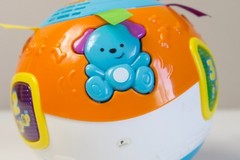 VTech Move & Crawl Baby Ball Orange Motorized Musical Learning Toy Lights Sounds