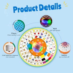 Electric Learning Toy for Kids 6 Months and up,12.83inch Large Interactive