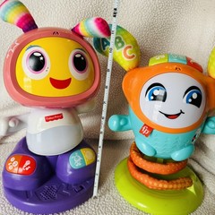 Fisher-Price DJ Bouncin’ Beats & Bright Beats Beatbelle Interactive Musical Toys