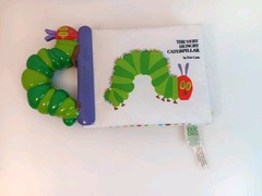 Eric Carle Very Hungry Caterpillar Soft Plush Crinkle Book Stuffed Plastic Spine