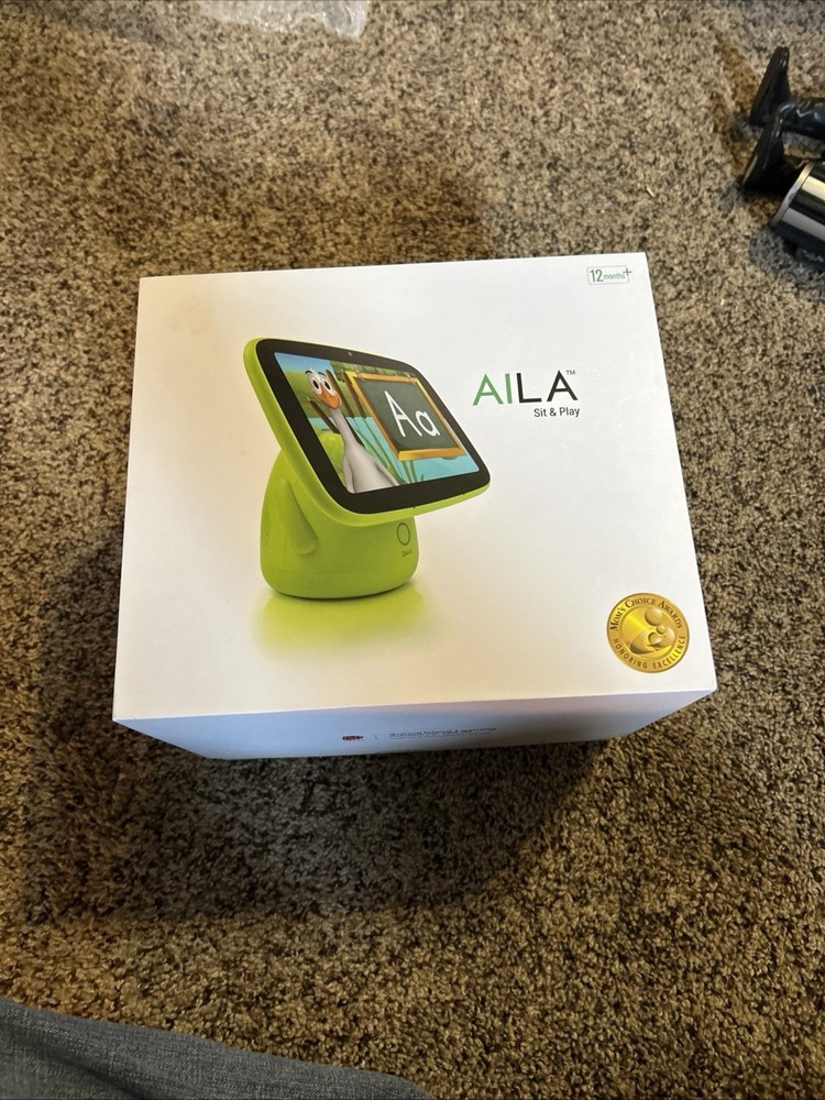 AILA Sit and Play Learning System Educational Toddler Tablet Green W Box Tested