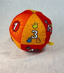 Melissa & Doug 2-in-1 Talking Ball ABC 123 Sounds Soft Baby Learning Toy