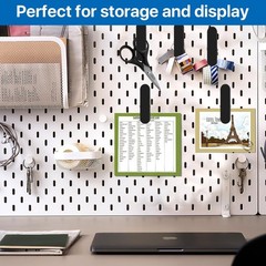 Black Pegboard Clips, 20 Pcs Metal Pegboard Accessories Clips, Pegboard Clips…