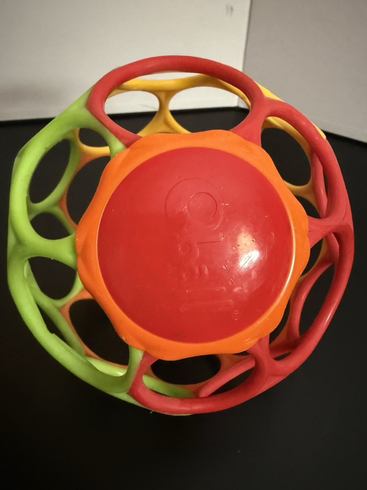 Oball Rollin’ Rainstick Multicolor Baby Rattle Ball for Hand-Eye Coordination