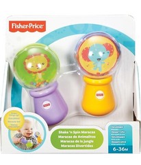 Fisher Price Shake & Spin Maracas 6-36 months Baby Toy Rattle