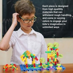 STEM Building Blocks Toy for Kids, Educational Toddlers Preschool Brain Toy Kit,