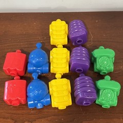 Baby Toy Fisher Price Replay The Classics Snap Lock Beads Large 12 Bead Lot