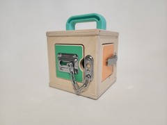 LOVEVERY Wooden Lock Box Latches | The Realist Box | Montessori Learning Toy