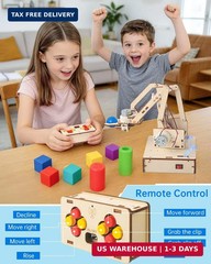 Robot Arm Kits, Robotics for Kids Ages 8-12 14-16 STEM Toys, DIY Science Experim