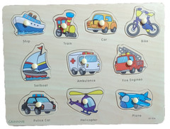 Wooden Peg Puzzles for Toddlers,Montessori Toddler Puzzles for Ages 1-3,Fine Mot