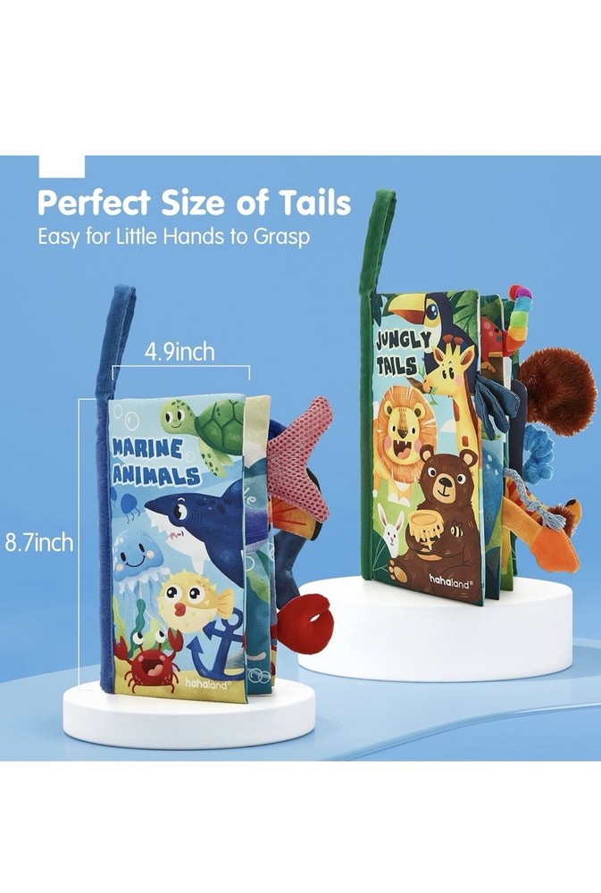 hahaland Baby Books 0-6 Months,Infant Tummy Time Toy Sensory Toys 6 to 12 Months