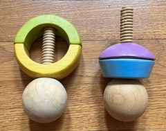 Plan Toys Nuts And Bolts Toy – Wood Screw – Eco Friendly Montessori Educational