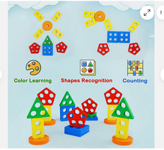 Montessori Wooden Educational Toys for Kids Learning Puzzles Shape Sorter Toy