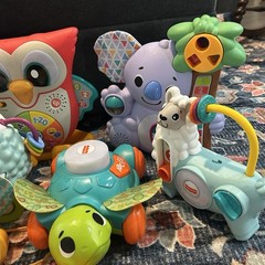 Fisher Price Linkimals Lot Sloth Koala Turtle Otter Owl Llama Penguin Hedgehog