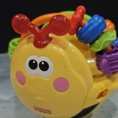 Fisher Price Gigglin’ Bee Ball Baby Toy Lights Sounds Tested Works