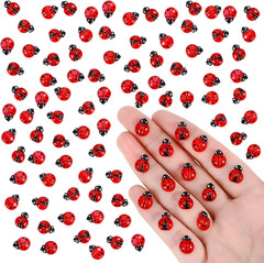200 Pcs Mini Resin Ladybug, Miniature Ladybug Figurines for Kids Baby Shower …