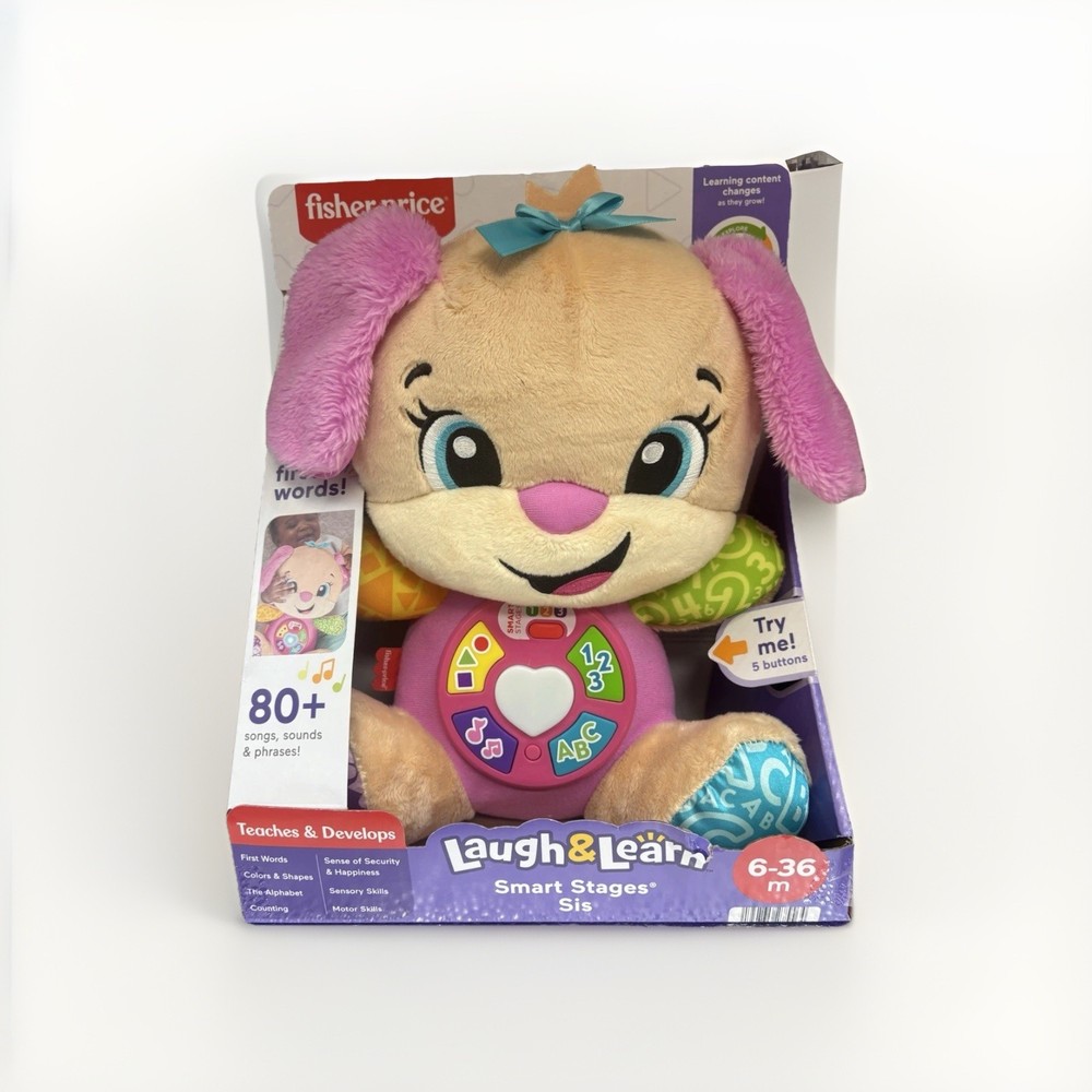 Fisher-Price Laugh & Learn Smart Stages Sis Musical Plush with Lights & Phrases
