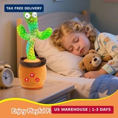 Baby Toys Dancing Talking Cactus Toy with Adjustable Volume, Boys Girls Gifts In