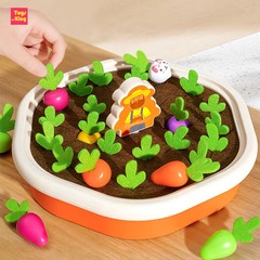 Baby Montessori Toys for Toddler Toys Educational Colorful Shape Toy Pull Carrot