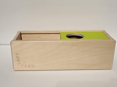 Wooden Sliding Top Box LOVEVERY 4 Balls Included 11-12 Months The Thinker Play