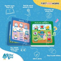 Multicolored Interactive Learning Sound Book for Toddlers Ages 1 and Up