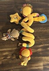 Sozzy Baby Musical Lion Spiral Crib Toy Stroller Car Seat Activity Yellow
