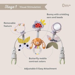 Delightful Baby Activity Arch – Stroller Toy Attachment for Motor Skills Fun