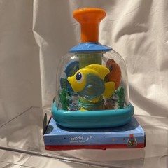 New Playright Aquarium Push & SpinColorful Spinning Fishes 6M+ Baby Toy