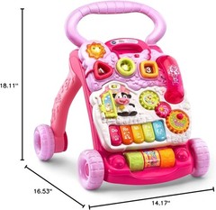 Sit-to-Stand Learning Walker Frustration Free Packaging, Pink