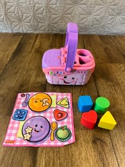 Fisher Price Laugh Learn Sweet Sounds Picnic Basket Music Shape Sorter Baby Toy