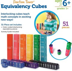 Fraction Tower Equivalency Cubes – Educational Math Set
