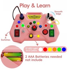 Toddler Busy Board LED Montessori Sensory Toy