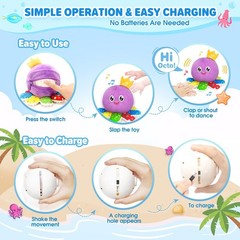 Musical Toys for Babies 6-12-18 Months, Multi-Functional Interactive Crawling Da
