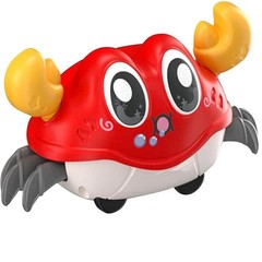Baby Crawling Crab Toy Double Force Walking Interactive Tummy Time Sensory Toy