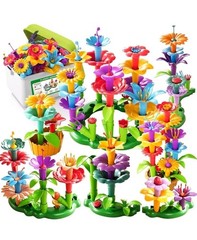 Toddler Girls Toys for 3-7 Years Old, 81Pcs Flower Garden Building Set